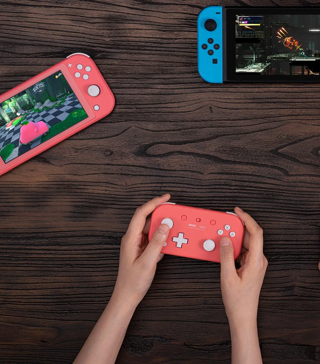 8BitDo Lite 2 Rosado, imagen 1